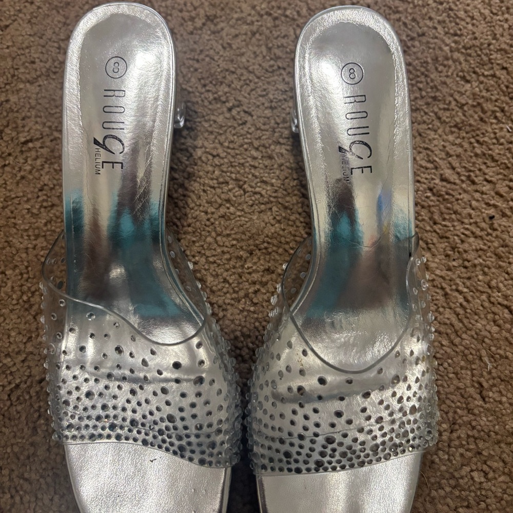 Silver heels